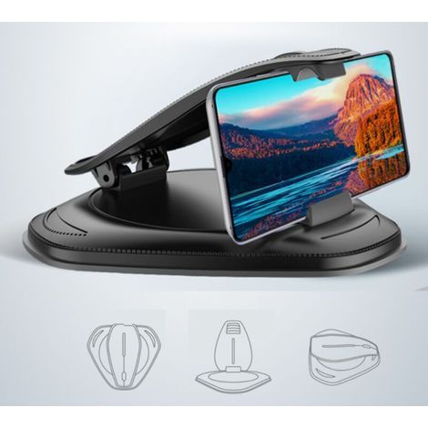 BUNTHAUS Autohalterung, Armaturenbretthalterung, universelle Autohalterung für iPhone, Samsung Galaxy, Huawei, OnePlus, Xiaomi, LG Smartphones (1/4)