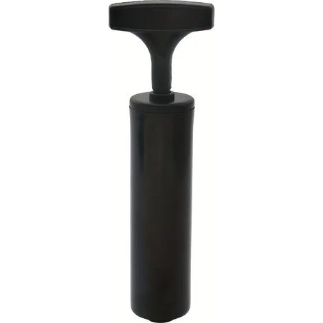 Petite pompe à air manuelle pour ballons de football, de volley-ball, de basket-ball et jouets gonflables, avec aiguille de gonflage, noire. (1/4)