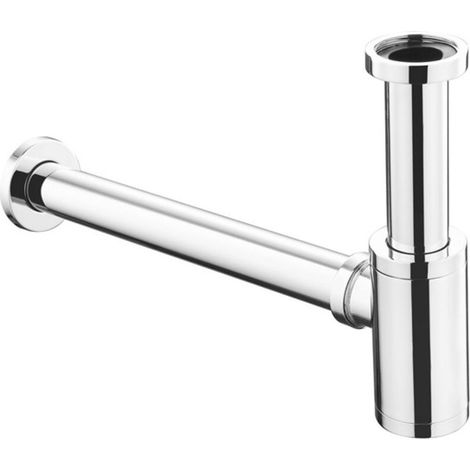 Laiton Siphon de Lavabo, Universel Syphon Design 1 1/4 x 32mm, Réglable Anti Odeur, Chromé - RWSiphon de lavabo (1/5)