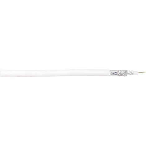 70I044 Koaxialkabel Außen-Durchmesser: 4.50 mm  75 Ω  Weiß 25 m