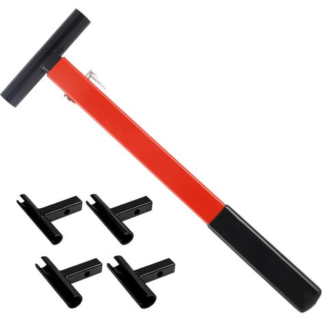 Kit de llave para ajuste de holgura de bisagras de 14-25 mm con mango de goma, herramienta profesional para reparación de bisagras de puertas para decoración de interiores. (1/5)