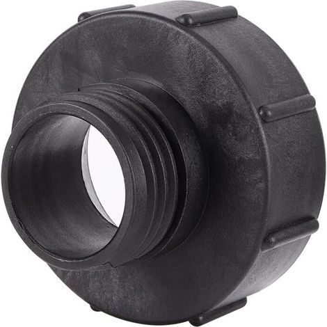 1 Adaptateur IBC S100x8 vers réducteur S60x6 filetage grossier avec couvercle Adaptateur de réservoir Adaptateur IBC Vanne de tonneau de réservoir d'eau de pluie pour robinets d'arrosage (1/4)