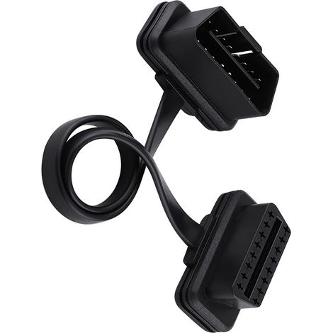 OBD2 16-poliges Stecker-Buchse-Verlängerungskabel für Fahrzeugdiagnose, 30 cm Länge (1/5)