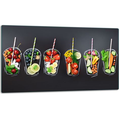Schneidebrett aus Glas, 52 x 30 cm, Gewürze (1/5)