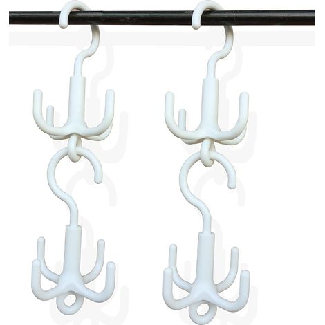 Cintre de sac à main rotatif 4pcs 360 pour placard, (1/2)