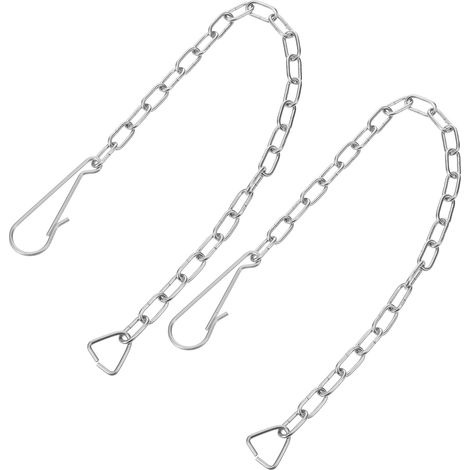 Chaîne de Clapet de Toilette en Acier, Acier Inoxydable, 2 Pièces (1/5)