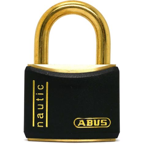 Nautic Brass Padlock - 40 mm Body Diameter, 6.5 mm Internal Diameter, 21 mm Height (1/5)