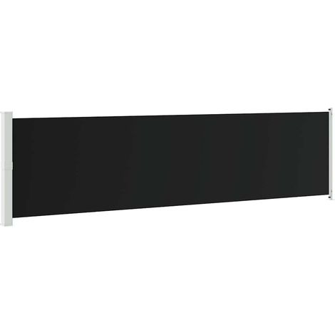 Auvent Marquise latéral rétractable de patio, Store Banne pour Jardin Balcon Terrasse, 600x160 cm Noir OIB2629E (1/5)