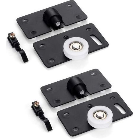 2 Paires Roulette de Porte Coulissante Placard la Porte Poulie Coulissante pour Porte Coulissante D'armoire (1/5)