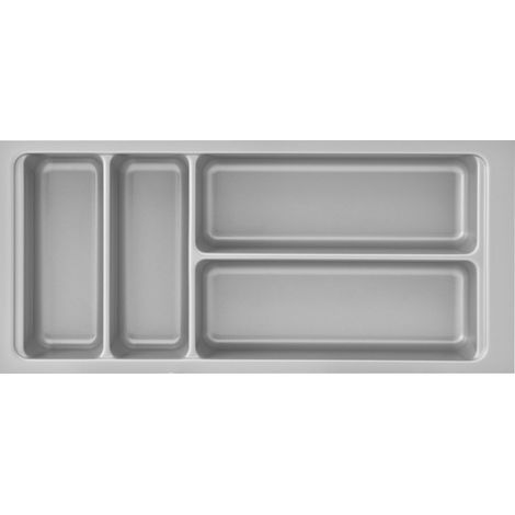 Agoform Besteckeinsatz Scoop II Set 474x216x59mm, mit Trenner Kunststoff silber