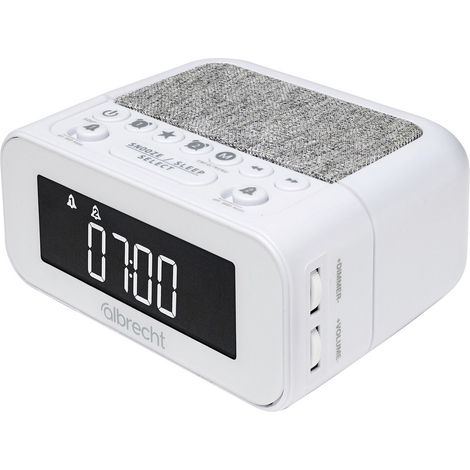 Albrecht DR 451 Radiowecker DAB+, UKW Weiß (1/4)