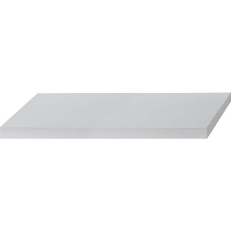 Mensole da parete Tamburate in Legno MDF Set 6 Mensole per la Casa Colore Bianco 100 centimetri