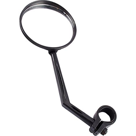 Rétroviseur pour moto et vélo, noir, montage guidon, vue arrière large (1/5)