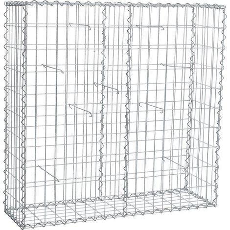 Gabione Steingabionen Steinkorb Gabionen Wand Drahtkorb 30 cm 100x100x30cm (1/5)