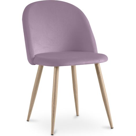 Sedia da pranzo - imbottita in velluto - Stile scandinavo - Evelyne Rosa