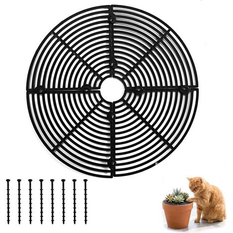 Grilles de Pots de Plantes, Cache-Pot de Fleurs Jusqu'à 30 cm de Diamètre, Idéal pour Protéger les Plantes et Garder les Sols Propres, Adapté aux Enfants (1/5)