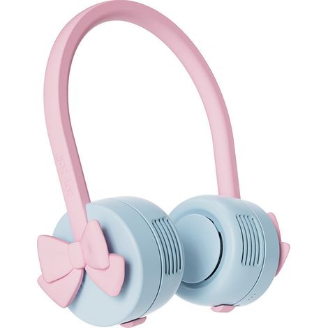 Mini ventilateur de cou (rose et bleu), ventilateur pour enfants, rechargeable par USB, sans pales, mini ventilateur de cou portable (1/2)
