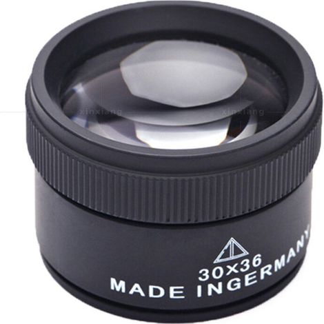 30X Loupe de Bijoux,Métal Portable Grossissement Optique,Loupe de Poche pour Pièces de Monnaie Timbres Bijoux Montre