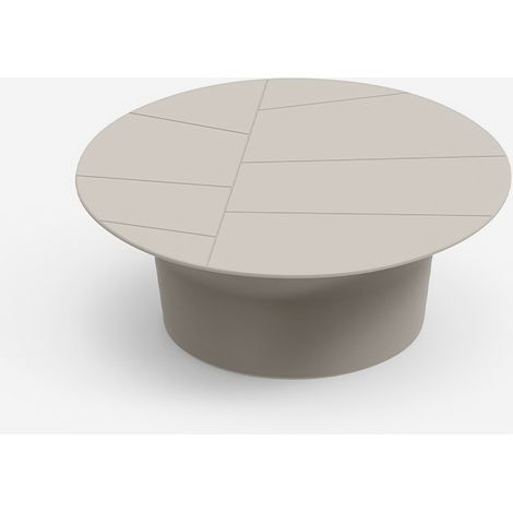 Moderner Gartentisch aus Polyethylen Vera - Beige (1/4)