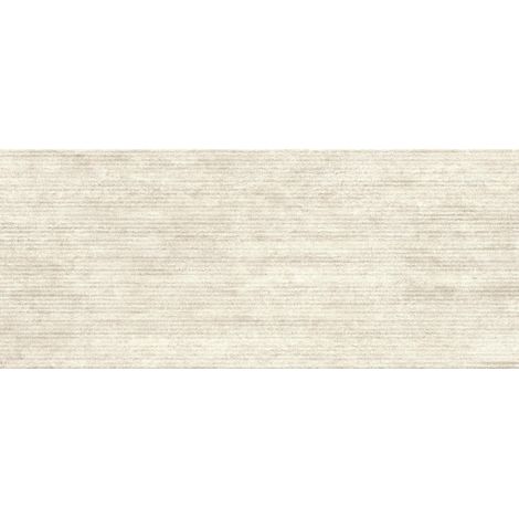 Carrelage effet Travertin 3D Blanc Claw 120x50x0,85 cm Mat Venerio - Mur intérieur (vendu par carton de 1,8 m²) - RO'MA CARRELAGE