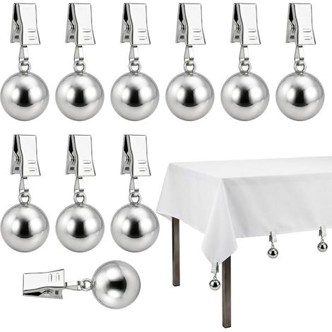 Set mit 10 extra schweren Tischdeckengewichten – Stabil – Für den Außenbereich – Winddicht – Für den Außenbereich, Vorhänge, Tischdecken (1/5)