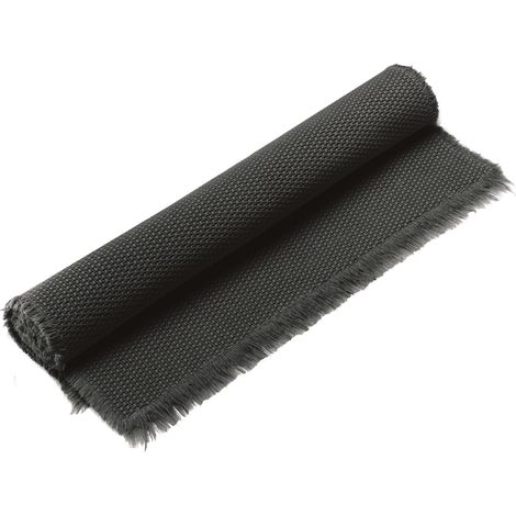 VIVARAISE - Tapis de bain uni Vivaraise Elly en coton 100% - Noir - 70 x 140 cm