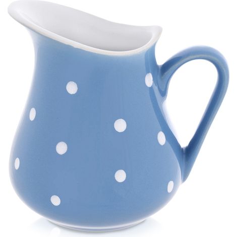 Blauer Keramikkrug für Milch, Tee oder andere Getränke, 480 ml (1/5)