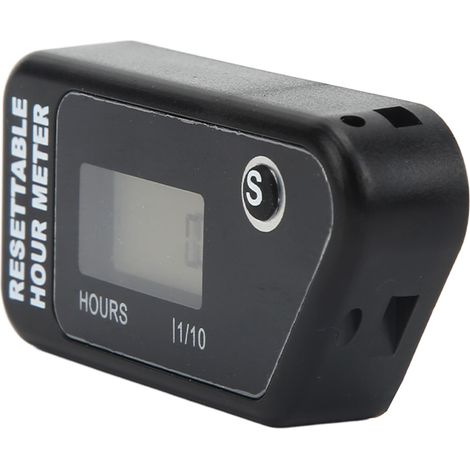 Compteur horamétrique moto numérique LCD étanche IP68 minuterie inductive pour moteur essence (1/5)