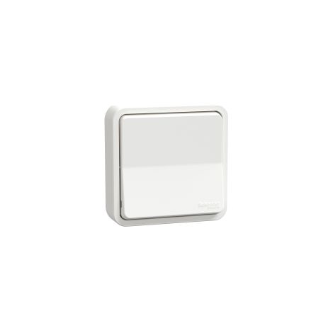 Mureva Styl - Va et vient - complet encastré - IP55 - IK08 connex auto - blanc - MUR39037