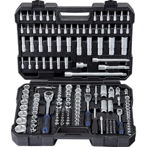Projahn, 8664, Socket caso Profi mestiere set 182 pezzi 1/4 più 3/8 e 1/2 di pollice