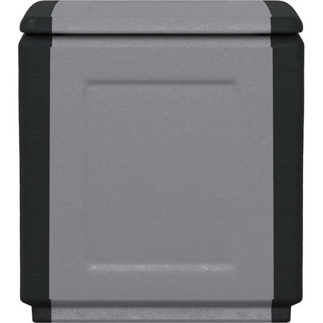Maison Exclusive - Boîte de rangement de jardin 54x53x57 cm 130 L Gris foncé noir (1/5)