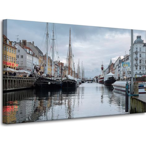 Leinwanddruck Architektur Kopenhagen 100x60 cm Dänemark Europa Hauptstadt