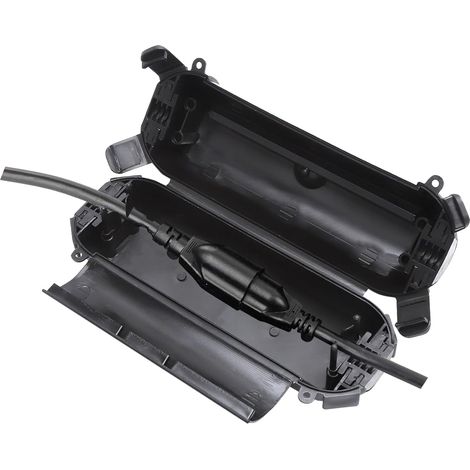Protection Prise Electrique Exterieur Cache Prise 18 X 6 X 5,5 cm Noir Exterieure Etanche, Boitier Prise Etanche, Exterieur Boite Etanche (1/5)