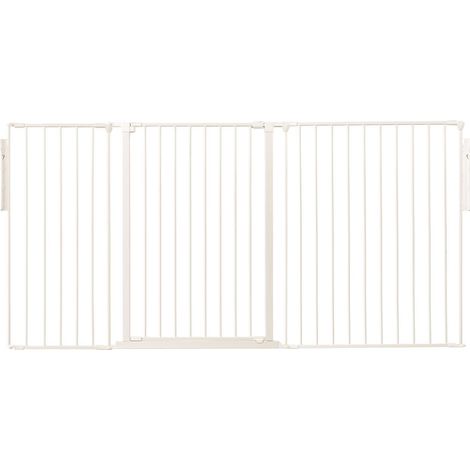 Safetots Premium Extra Tall Room Divider, up to 200cm Wide, White, 105cm Tall, Multi Panel Barrier for Baby and Toddler