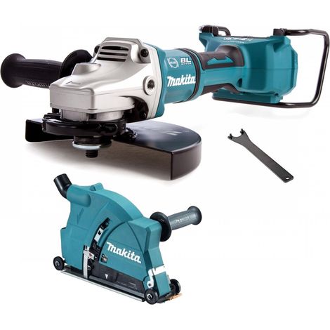 Makita DGA900Z 18v / 36v Cordless Brushless 9"" Angle Grinder + Dust Extractor (1/4)