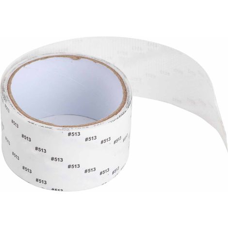 Réparation d'écran de fenêtre, trou de remplissage, ruban auto-adhésif à mailles fines pour anti-moustiques, 5cm x 2m/2,0x78,7 pouces, blanc (1/5)
