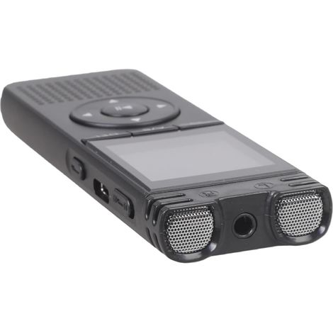 Enregistreur vocal portable amélioré avec lecture auditive claire 8 Go/16 Go/32 Go/64 Go/128 Go Stockage A B Fonction répétition Voix numérique avec lecture (1/5)