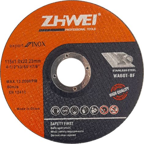 25 PEZZI DISCO ABRASIVO DA TAGLIO FERRO 115 X 1,0 X 22,23MM ULTRA SOTTILE XIN