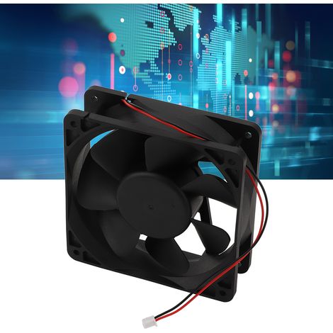 Ventilateur axial BERM 12038, ventilateur d'extraction haute puissance pour armoires électriques industrielles, 24 V CC