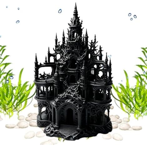 Décoration pour aquarium en forme de château creux (1/5)