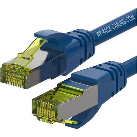 WP WPC-PAT-6ASF010B Netzwerkkabel Blau 1 m Cat6a S/FTP (S-STP)