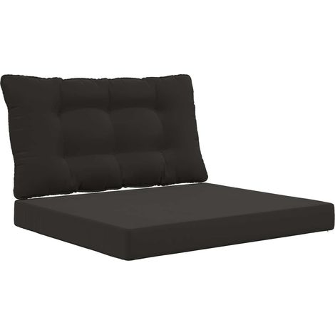 Maison Exclusive - Sofakissen für draußen 2 pcs Schwarz Polyester