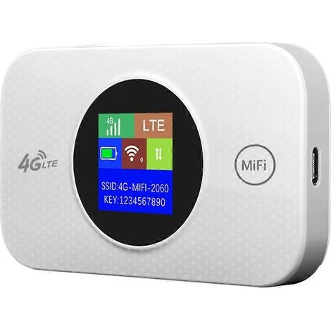 MF968 4G-WLAN-Router mit SIM-Kartensteckplatz, Mini-LTE-Router, Reise-WLAN-Router, 3000-mAh-Akku, 150 Mbit/s Geschwindigkeit (1/5)