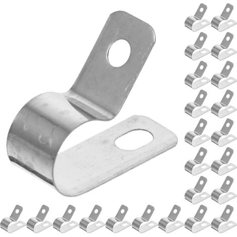 Clips Câbles Clips Câbles Résistants aux Dommages Lot de 50 en Acier Inoxydable Argenté pour Gestion Facile des Fils Design Polyvalent à Domicile (1/5)