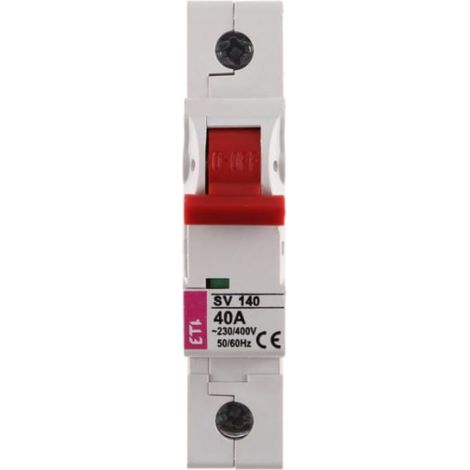 Interruptor-seccionador modular 40A 1P 230/400V SV 140 002423123