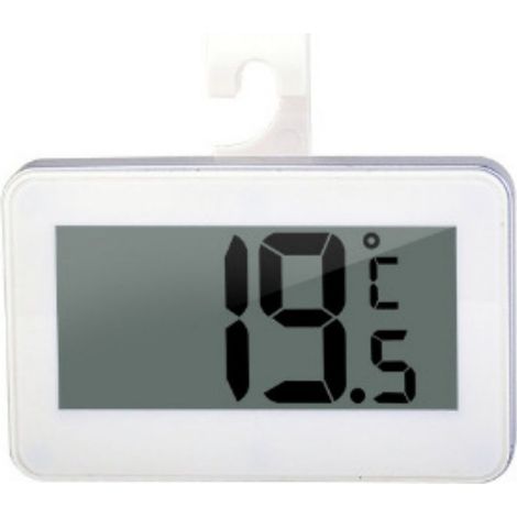 Thermomètre numérique de réfrigérateur, thermomètre de congélateur étanche, haute précision avec alarme et crochet pour cuisine et maison. Fiable pour la conservation des aliments. (1/5)