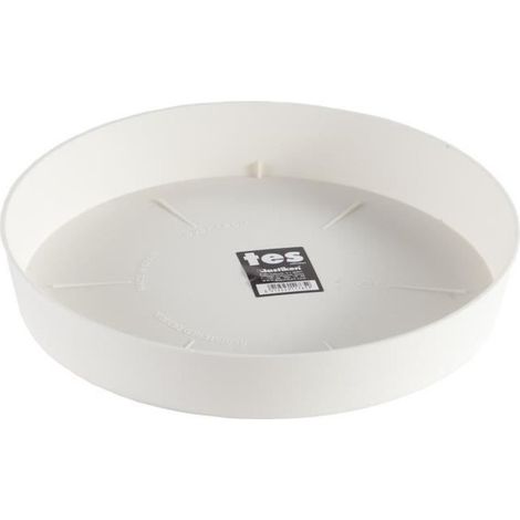 Soucoupe Blanche ø28cm Protection Pour Pots De Fleurs - Plastiken (1/2)