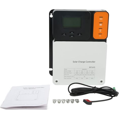 Régulateur de charge solaire MPPT 30A, contrôleur de batterie avec protection charge/décharge, panneau solaire 12V 24V 36V 48V, gestionnaire d'énergie pour systèmes photovoltaïques. (1/5)