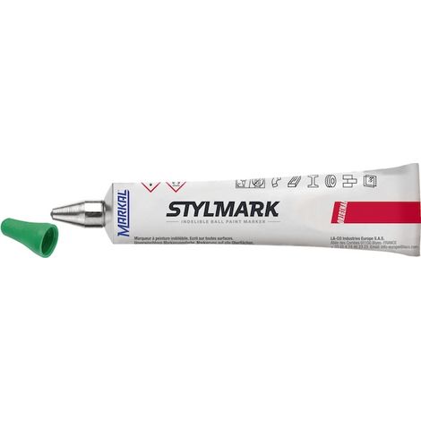 Marqueur bille STYLMARK® 3mm tube 50 ml sans xylène - vert - MARKAL