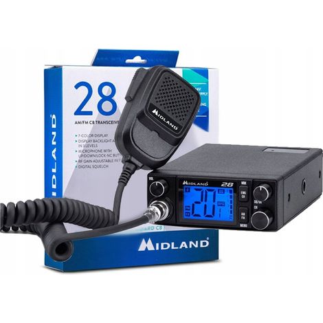 Radio CB Midland 28 Multiestándar 12/24V VOX (1/4)